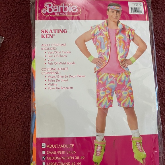 Spirit Skating Barbie and Ken Costume in Pink and Multicolor - Picture 4 of 9